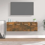vidaXL Armários parede 2pcs 60x36,5x35 cm derivados madeira fumado