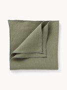 Guardanapos de linho com rebordo Kennedy, conjunto de 4