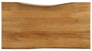 Tampo de mesa c/ borda viva 120x60x2,5 cm mangueira maciça