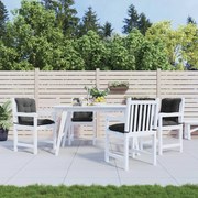 vidaXL Almofadões lombares p/ cadeiras de jardim 4pcs tecido antracite