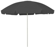 vidaXL Guarda-sol de praia 300 cm antracite