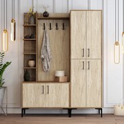 Hall Stand Viyana Da – Nogueira e Travertino – 150x200x35 cm