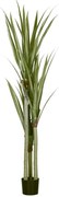 HOMCOM Planta Artificial de Mandioca Planta Artificial com 39 Folhas Realistas para Decoração em Casa Ø17x190 cm Verde