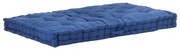 vidaXL Almofadão p/ móveis de paletes algodão 120x80x10 cm azul-claro