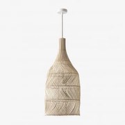 Lâmpada De Teto Suspensa Embid Natural - Branco & Ø35 Cm - ↑75 Cm Embid - Sklum