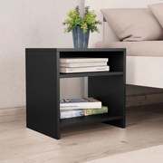 vidaXL Mesa de cabeceira 40x30x40 cm derivados de madeira preto