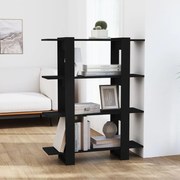 vidaXL Estante/divisória 100x30x123,5 cm preto