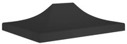 vidaXL Teto para tenda de festas 4x3 m 270 g/m² preto