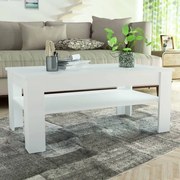 Mesa de centro em aglomerado 110x65x48 cm branco