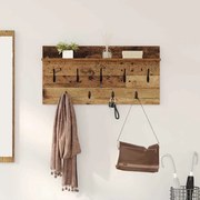 vidaXL Cabideiro de Parede Madeira antiga 80 x 40 x 12 cm