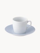 Chávenas de café em porcelana artesanal com pires Cosmopolitan, 2 uni.