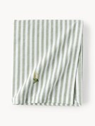 Toalha de mesa às riscas com motivos bordados Melony