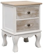 vidaXL Mesa de cabeceira 35x30x50 cm madeira de paulownia