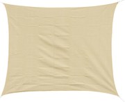 Outsunny Tenda Retangular Vela HDPE Protetor Solar 3x4m Anéis D Cordas Jardim Piscina Resistente UV Impermeável Bege | Aosom Portugal