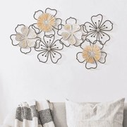 PAINEL DE PAREDE DE FERRO/MADEIRA ITIS 75X3,5X42 CM CASTANHO E PRETO