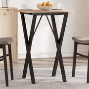 vidaXL Pernas para mesa de jantar estrutura em X aço