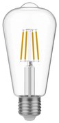 Lâmpada LED Edison Transparente ST64 4W 470Lm E27 2700K - E03