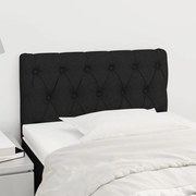 Cabeceira de cama tecido 80x7x78/88 cm preto