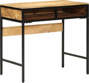 vidaXL Secretária de escrita com gaveta Castanho 80 x 50 x 75 cm