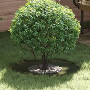 vidaXL Anel de Árvore Plana Verde-Azeitona Ø30/60 cm em Aço