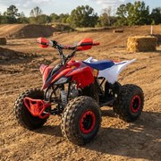 Mini moto 4 gasolina para crianças de 110 cc, REXO 4 Tempos YH110 Automática C/Marcha atrás e Limitador de velocidade Vermelha