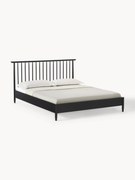 Cama com cabeceira de madeira de pinho Windsor