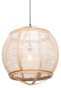 Candeeiro de suspensão oriental castanho 50 cm - Pascal