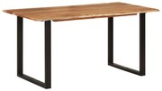 vidaXL Mesa de jantar 154x80x76 cm madeira de acácia maciça