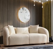 Sofá de 2 Lugares Venedik – Creme – 190x76x91 cm