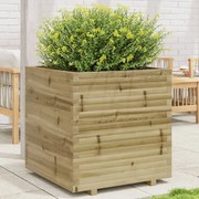 vidaXL Vaso/floreira de jardim 70x70x72,5 cm madeira pinho impregnada