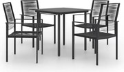 vidaXL 5 pcs conjunto de jantar para jardim