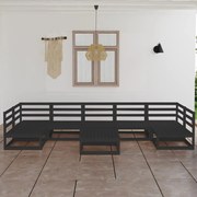 vidaXL 8 pcs conjunto lounge de jardim pinho maciço