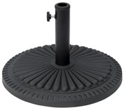 Outsunny Base Chapéu Sol Suporte Universal Mastros 35mm 38mm 48mm Resistente Durável Exterior Ø49x32 cm Preto | Aosom Portugal