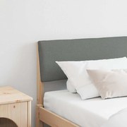 vidaXL Cabeceira estofada Cinza Escuro 200 cm