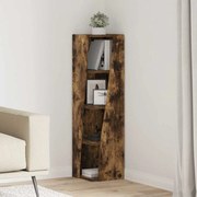 vidaXL Armário de canto Carvalho Defumado 27,5x27x102cm