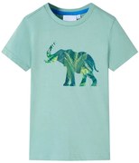 T-shirt para criança caqui-claro 128