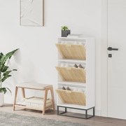 vidaXL Sapateira 52x25x120 cm derivados de madeira branco