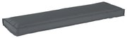 Almofada para palete para banco antracite, 140 x 40 x 8 cm, tecido oxf