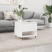 vidaXL Mesa de centro 50x46x50 derivados de madeira branco