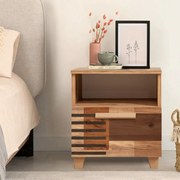 Mesa de Cabeceira Leva Alfa – Pinho Atlântico – 45 cm x 52 cm x 40 cm