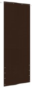 vidaXL Tela de varanda 80x240 cm tecido oxford castanho
