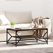 vidaXL Mesa de centro Carvalho fumado 90 x 50 x 40 cm