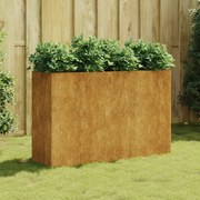 vidaXL Canteiro elevado de jardim 120x40x80 cm aço corten