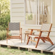 vidaXL Cadeiras de jardim 2 pcs madeira de acácia maciça