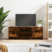vidaXL Móvel de TV 102x30x37,5 cm derivados de madeira carvalho fumado