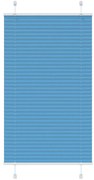 vidaXL Azul Plissada Cega 70x150 cm Largura Tecido 69,4 cm Poliéster
