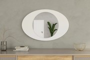 Espelho "Obble" - 60 x 90 x 2,2 cm - Branco - Design Moderno