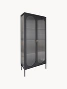 Vitrine em metal com vidro canelado Adelaide