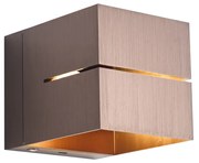 Candeeiro de Parede Moderno Bronze Escuro Incl. LED e Dimmer de Toque Recarregável - Joris Groove Moderno