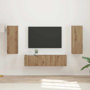 vidaXL Conjunto de móvel de TV 2 pcs Carvalho Artesanal